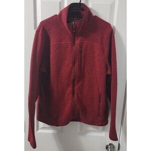 L.L. Bean Full Zip Pockets Long Sleeve Men Fleece Sweater Size L Regular